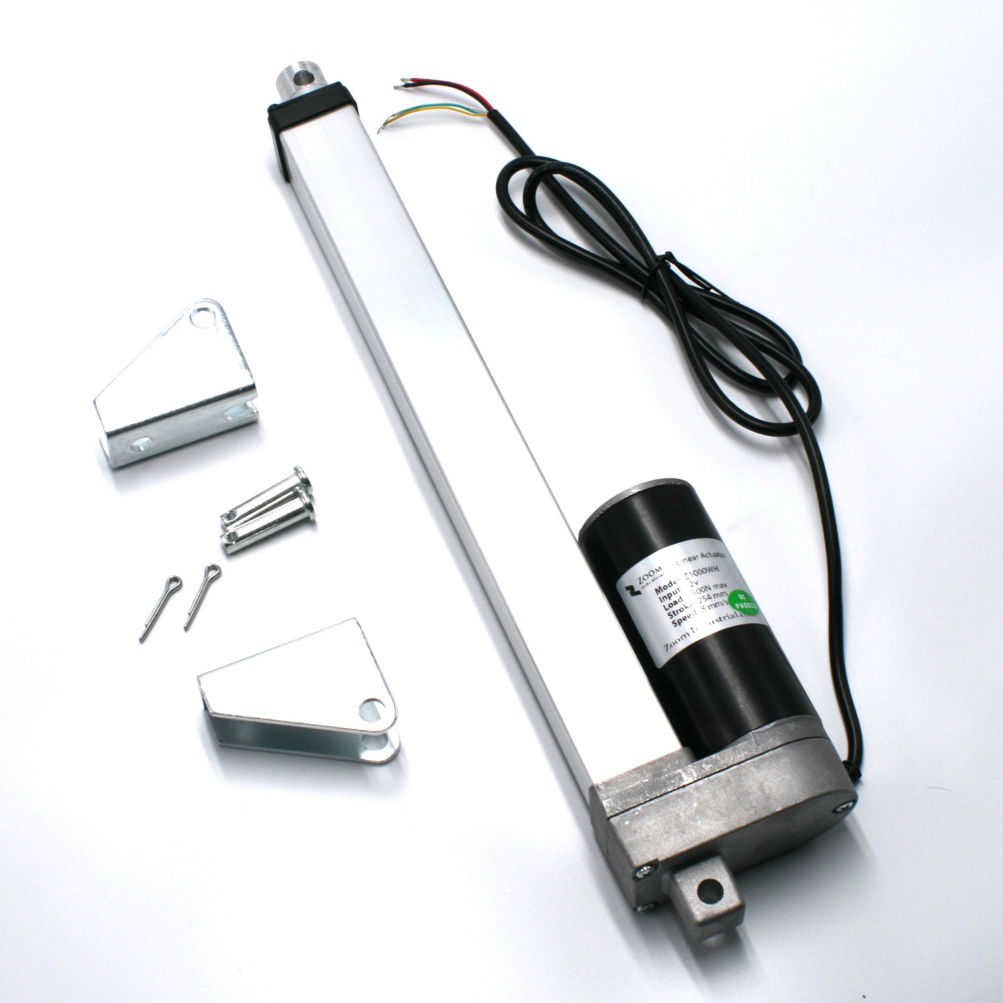 Zoom Industrial - Heavy Duty Linear Actuator - 330 Pound Max Lift DC  12v/24v - Position Feedback - Weather Resistant